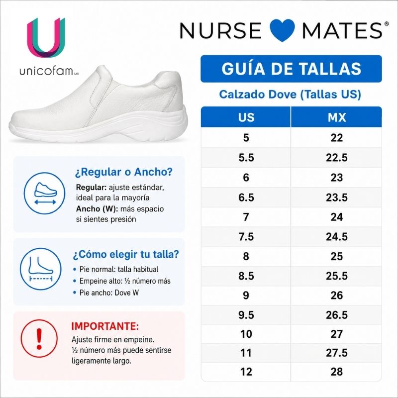 ZAPATO PARA DAMA NURSE MATES FOOTWEAR DOVE