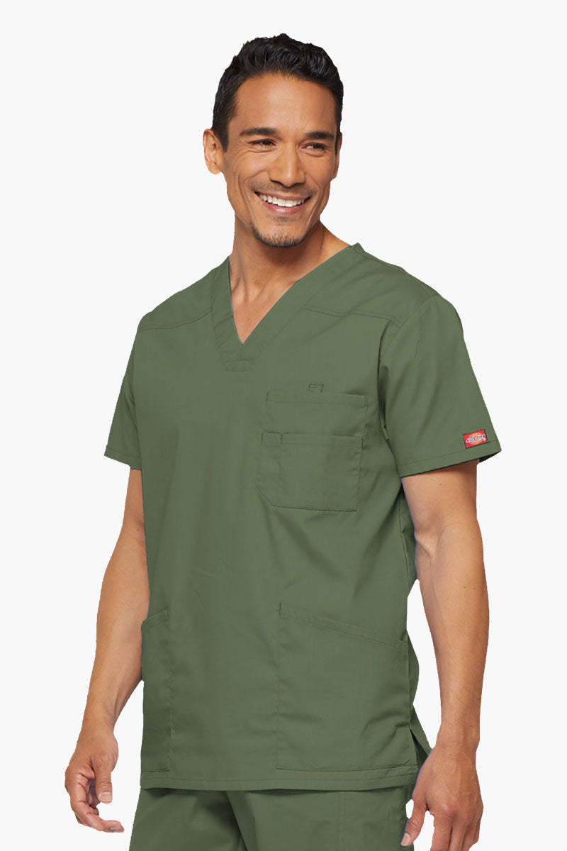 Camisa médica Dickies EDS Signature STRETCH con cuello en V y 5 bolsillos  para hombre